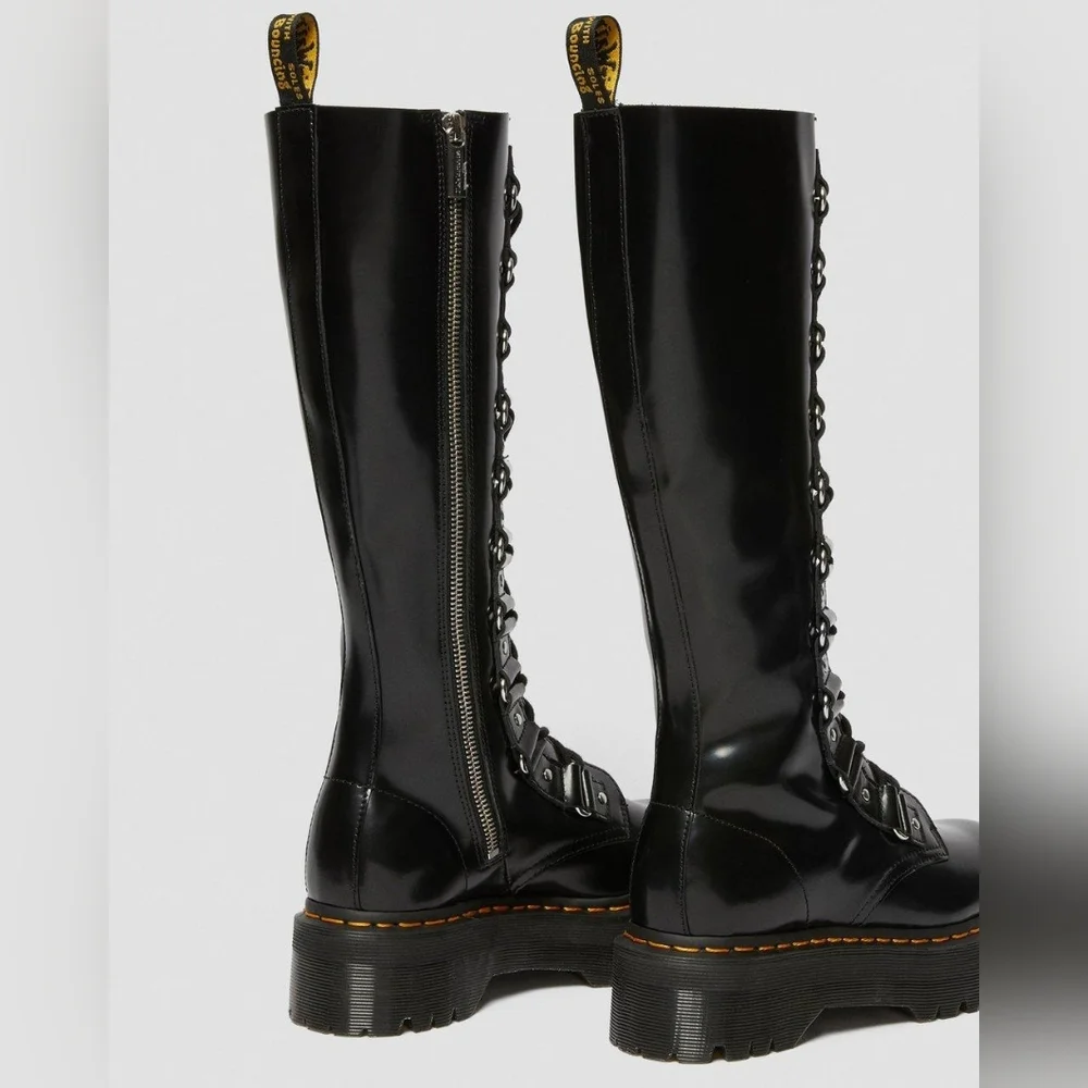 Dr. Martens 1B60 Britain XL leather knee-high platform boots. Size 7 - Picture 3 of 14